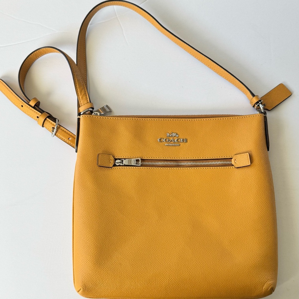 Coach Crossbody Bag in Mustard Hue